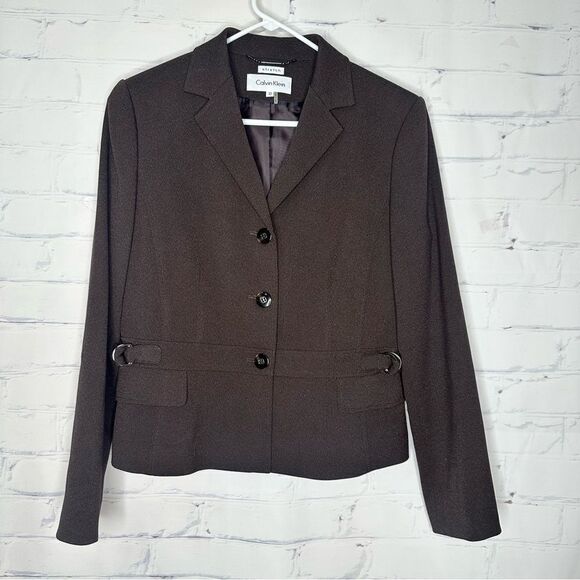 Calvin Klein size 10 brown blazer - Picture 1 of 5